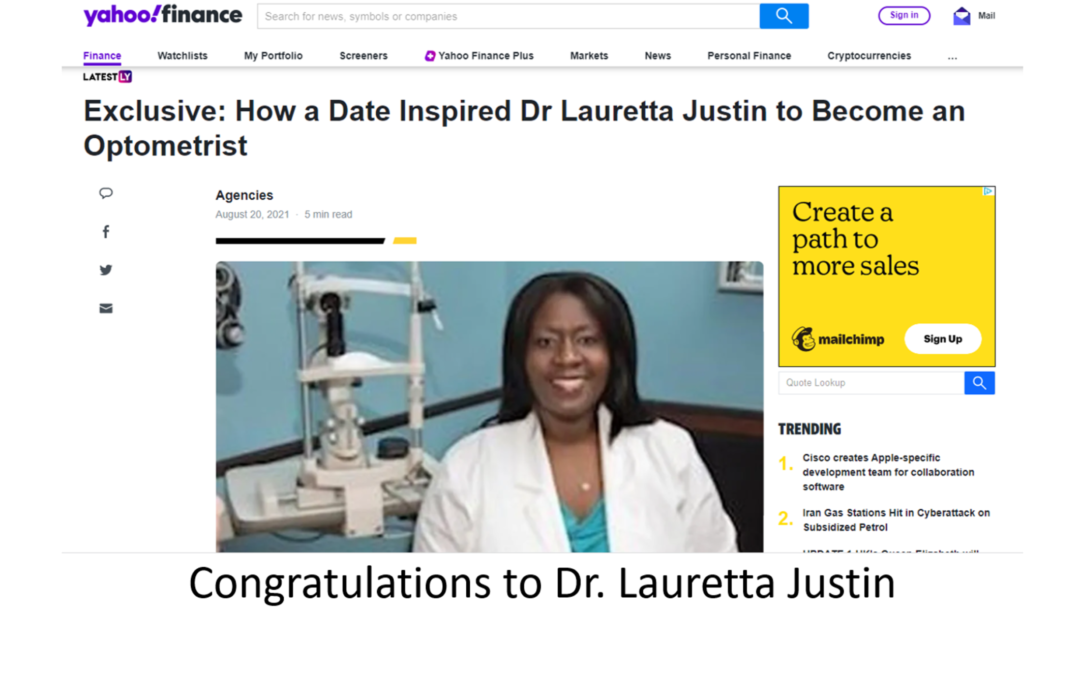 Dr. Lauretta Justin is Featured on Yahoo Finance